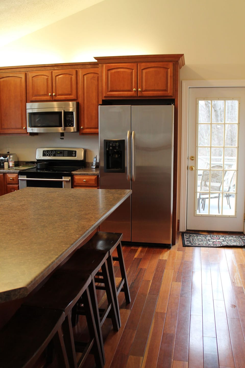 Large kitchen with huge island
