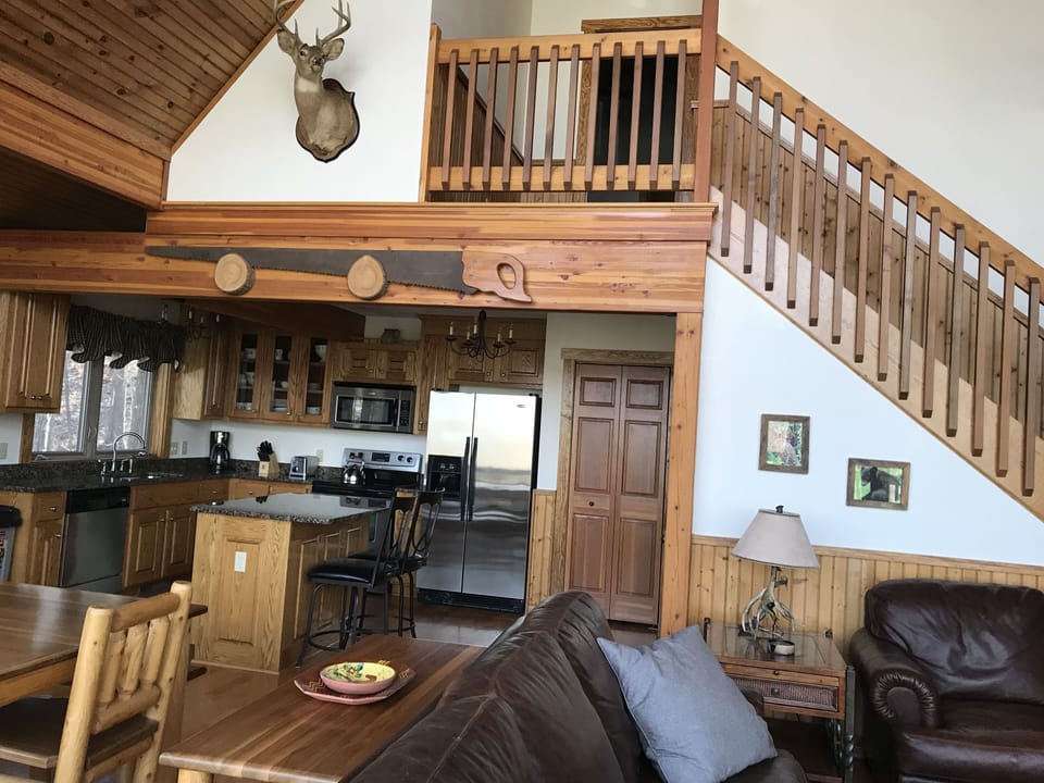 Living room and kitchen