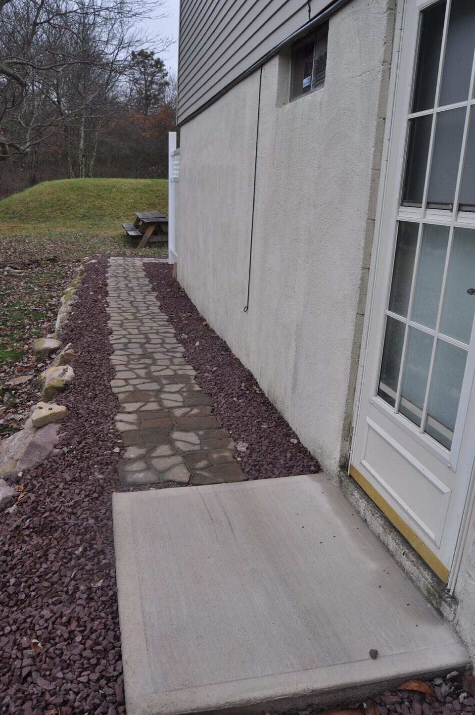 Walkway to Hot Tub