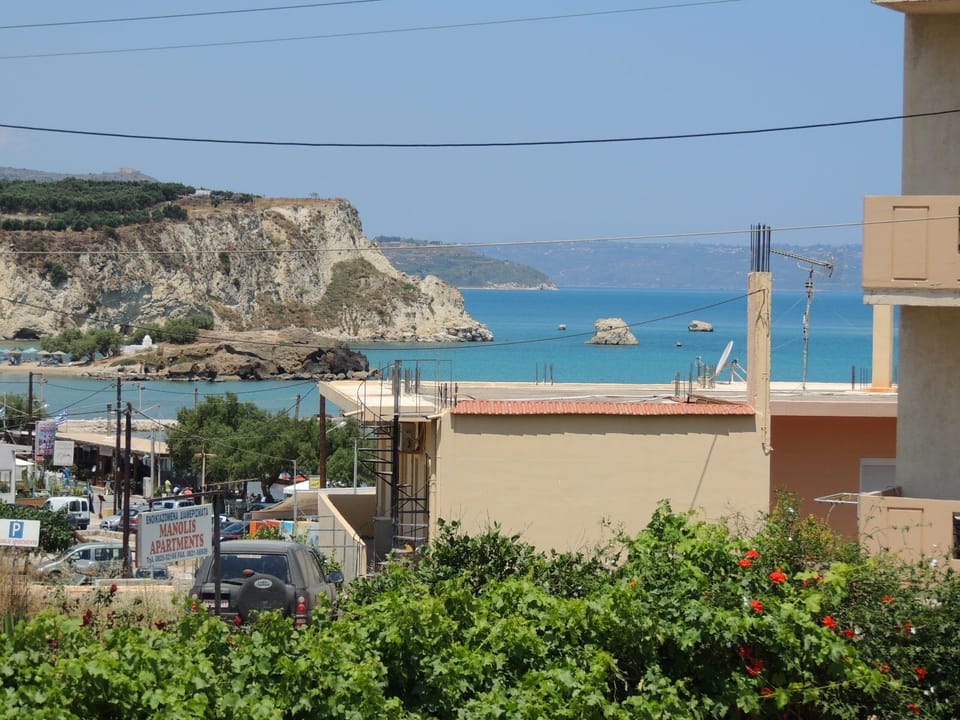 Almyrida beach and village from Villa Almarine - only 100m.