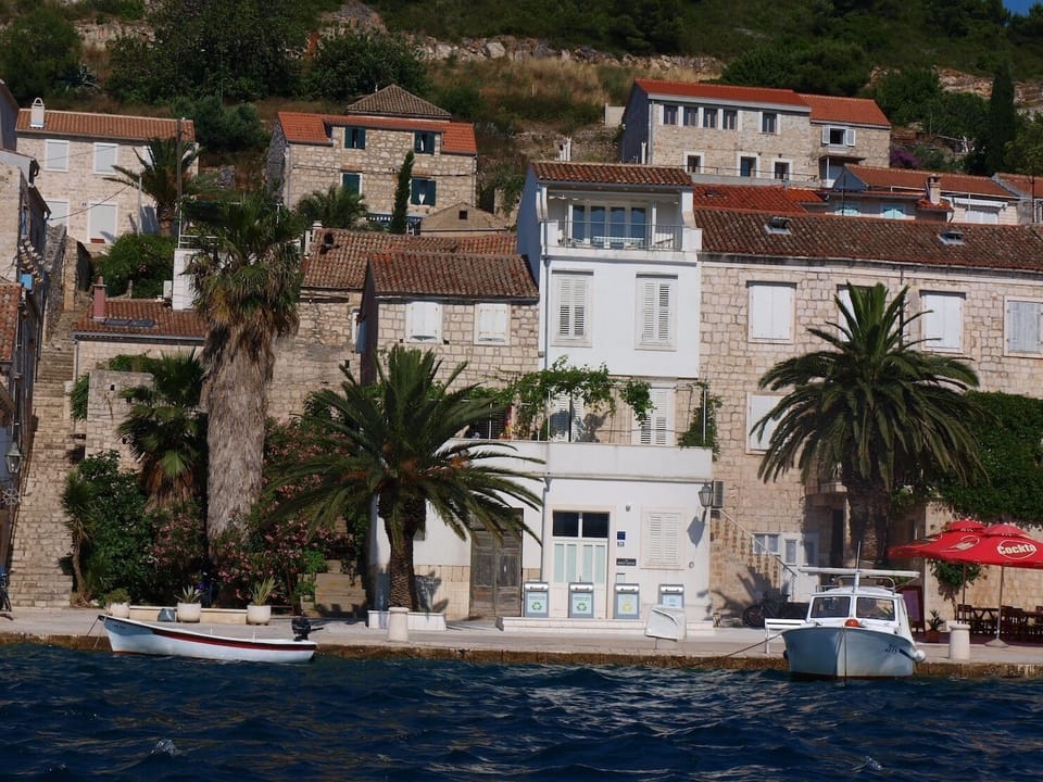 Villa Riva is the white villa with terrace