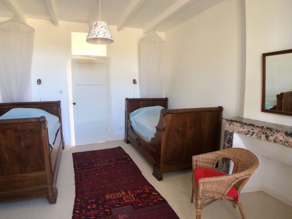 Bedroom 3.  Two large single sleigh beds