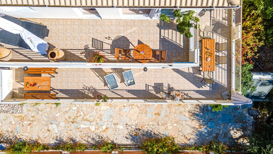 private patio with alfresco dining vibes 