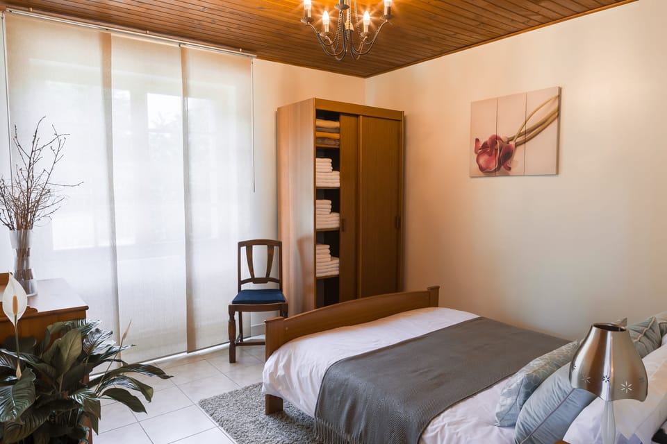 The spacious downstairs double bedroom