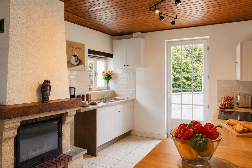 A fully equipped farmhouse kitchen made for cooking together