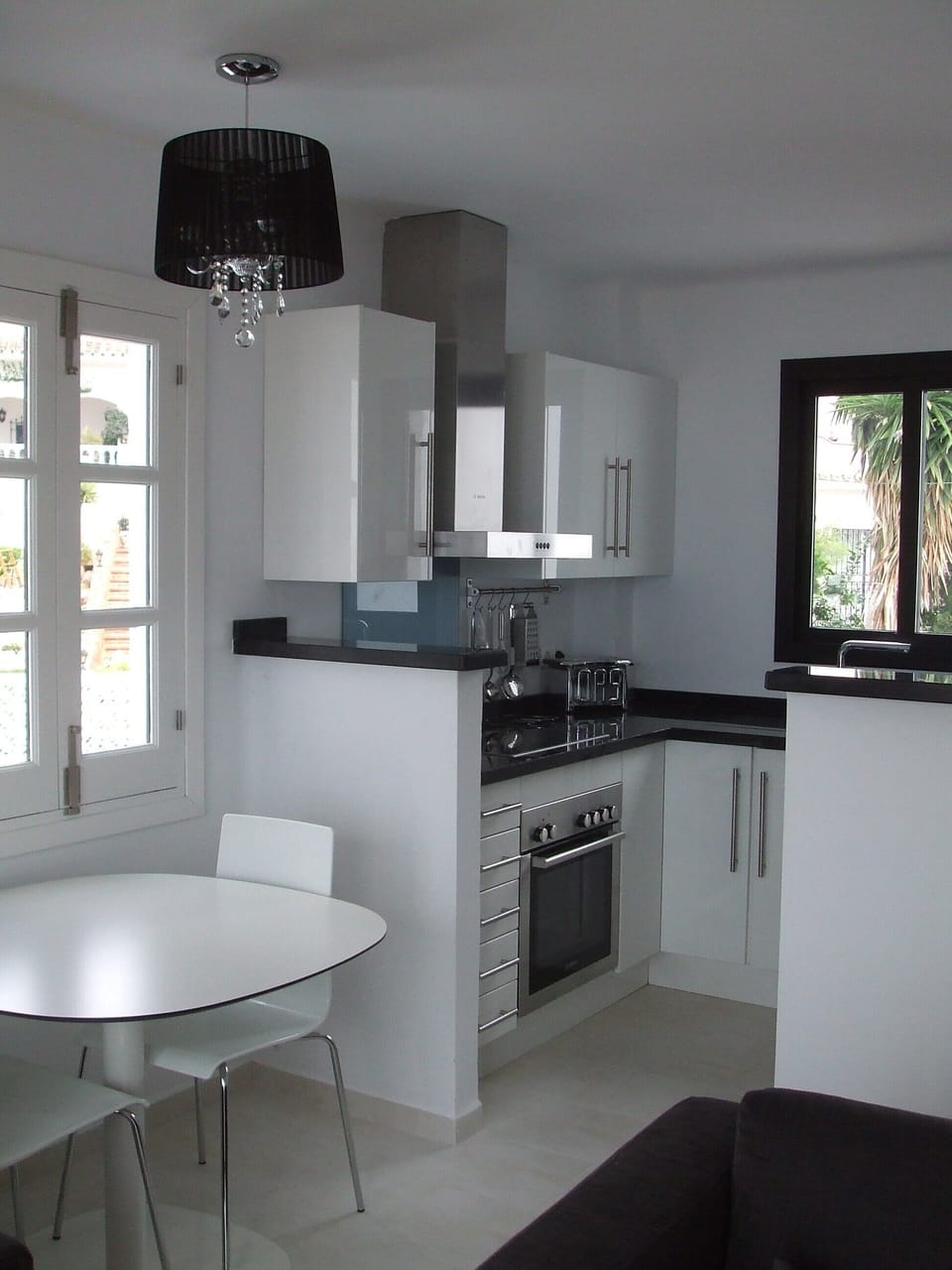 living dining kitchen