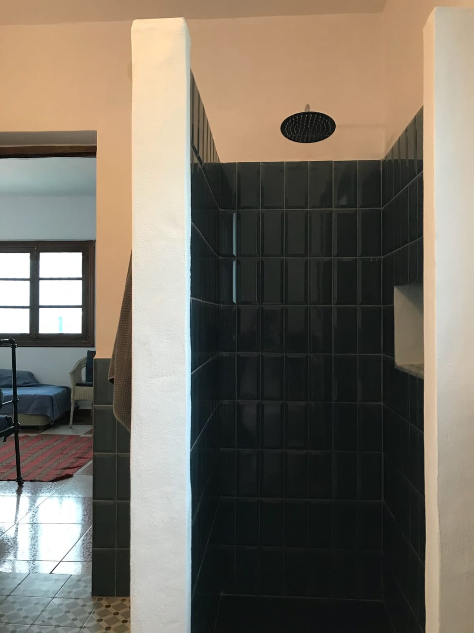 Walk in power shower