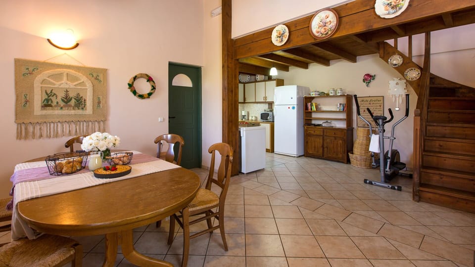 Dining and kitchen area
