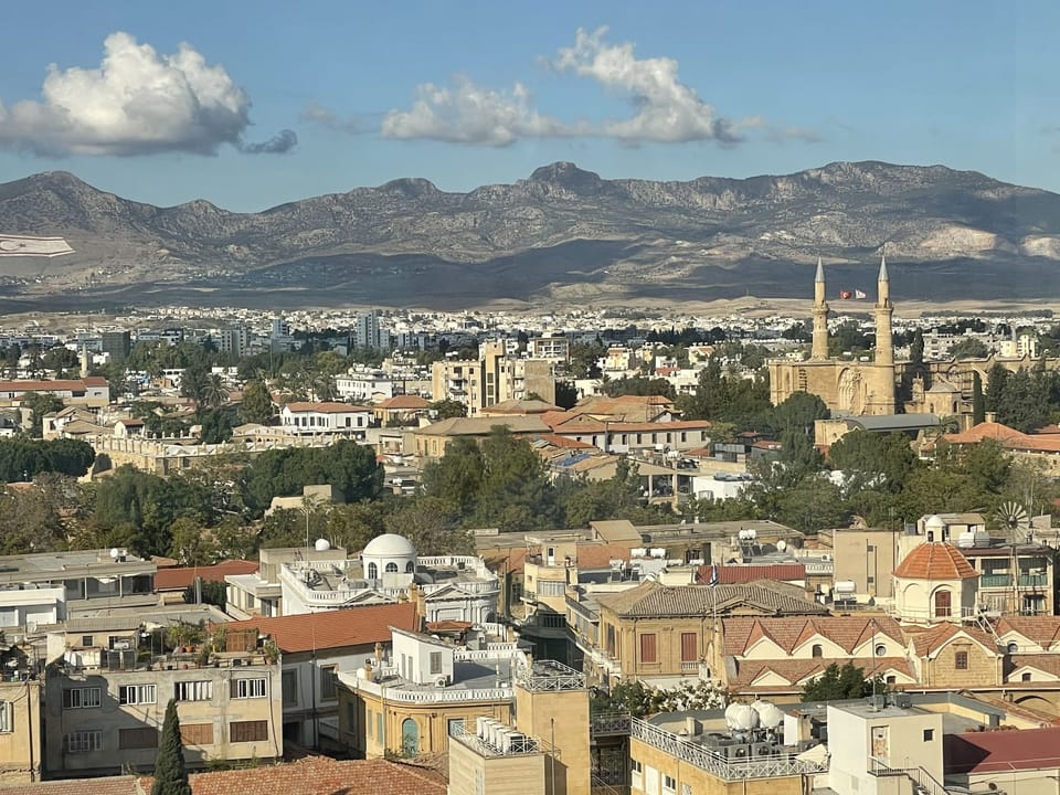 Nicosia view to Northern Cyprus
