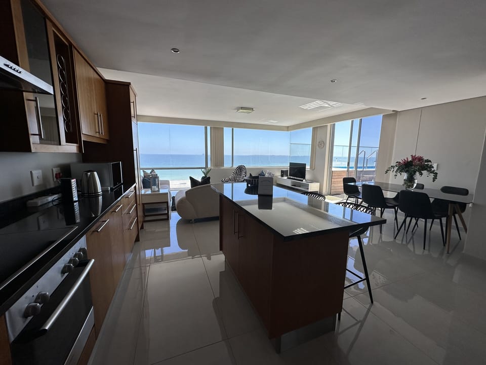 Kitchen and seating area