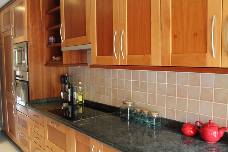 Touch hob and granite work surfaces
