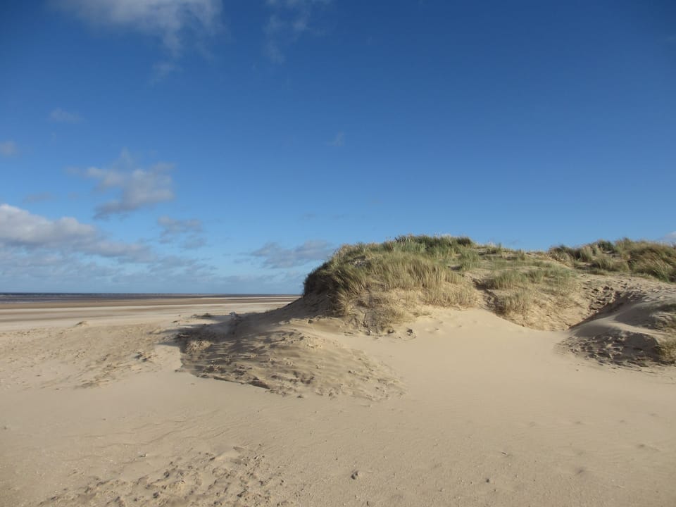 The beautiful beach at Wells-next-the-Sea