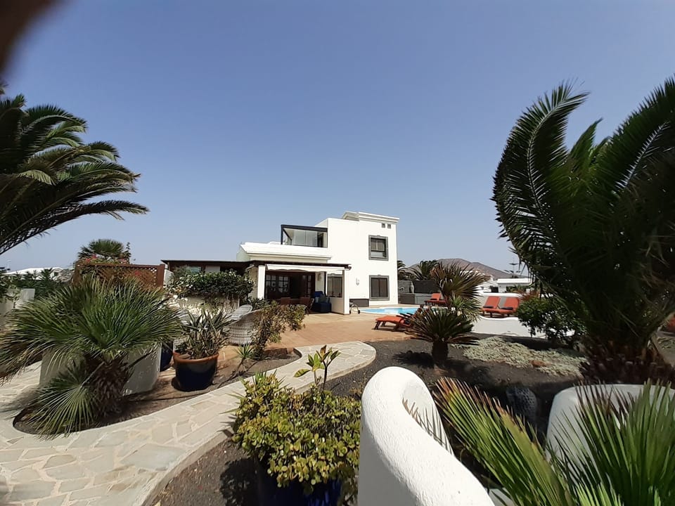 Villa from garden.