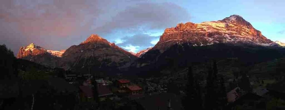 View from the terrace !!! Simply incredible, the most stunning of the Swiss Alps