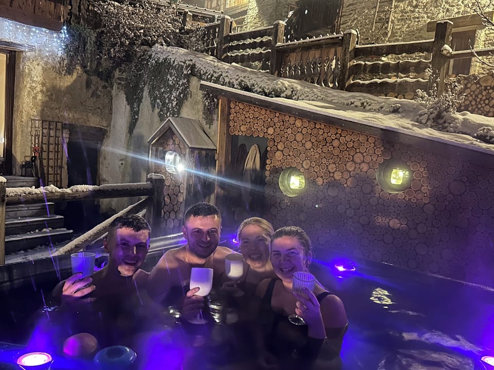 Outdoor Hot Tub with views