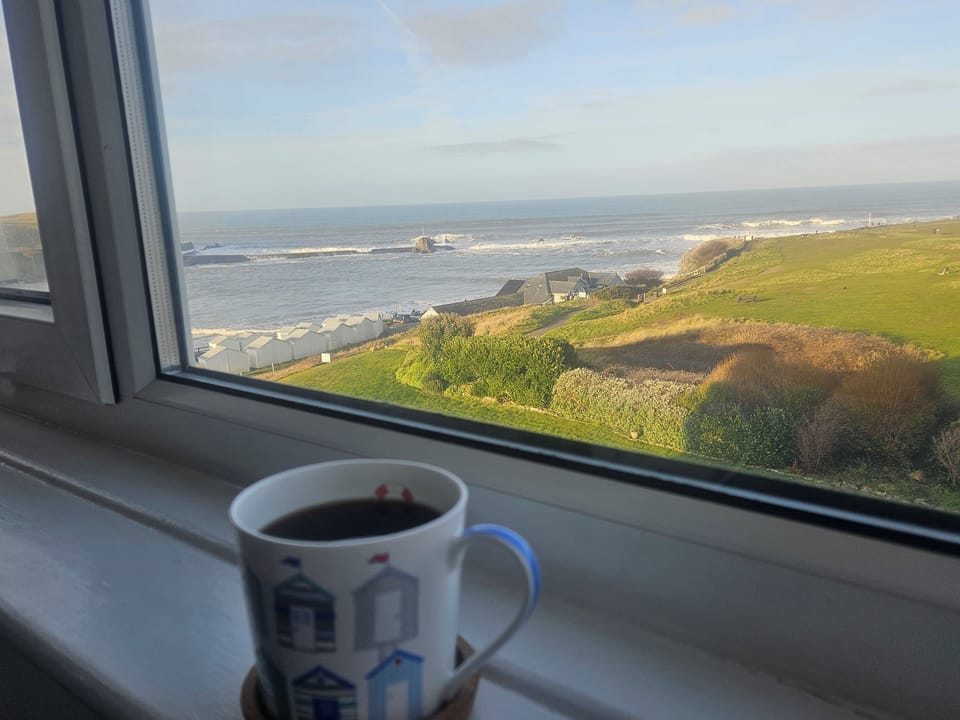 Morning coffee with a viw