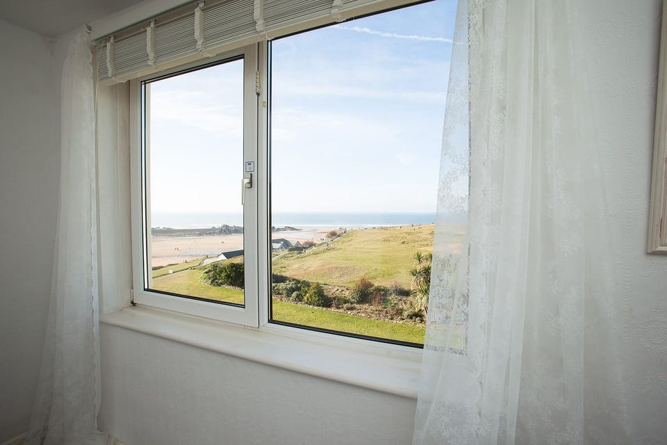 View from king size bedroom window