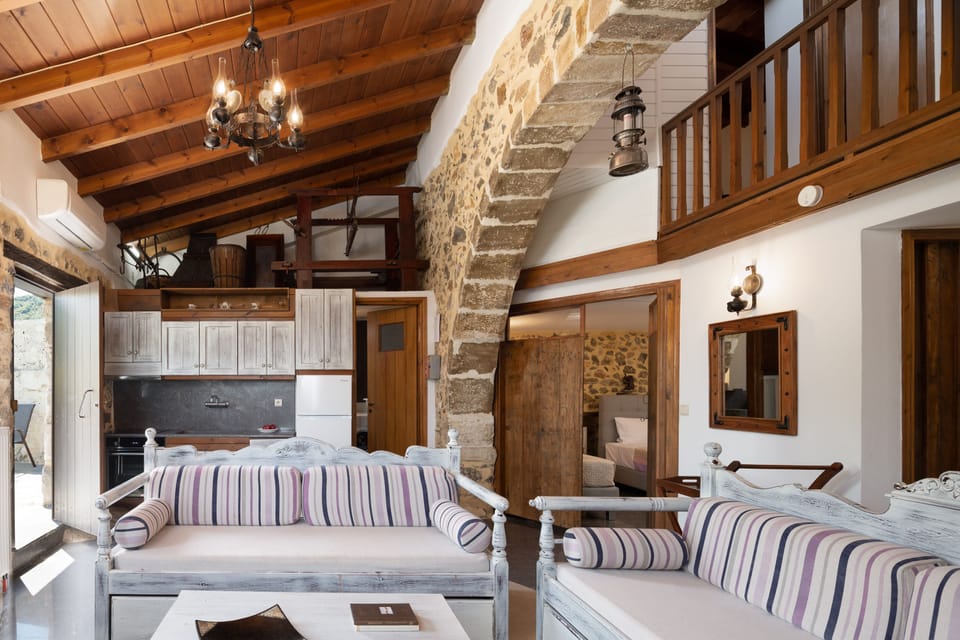 Third residence-the living room area is airy and sunny!