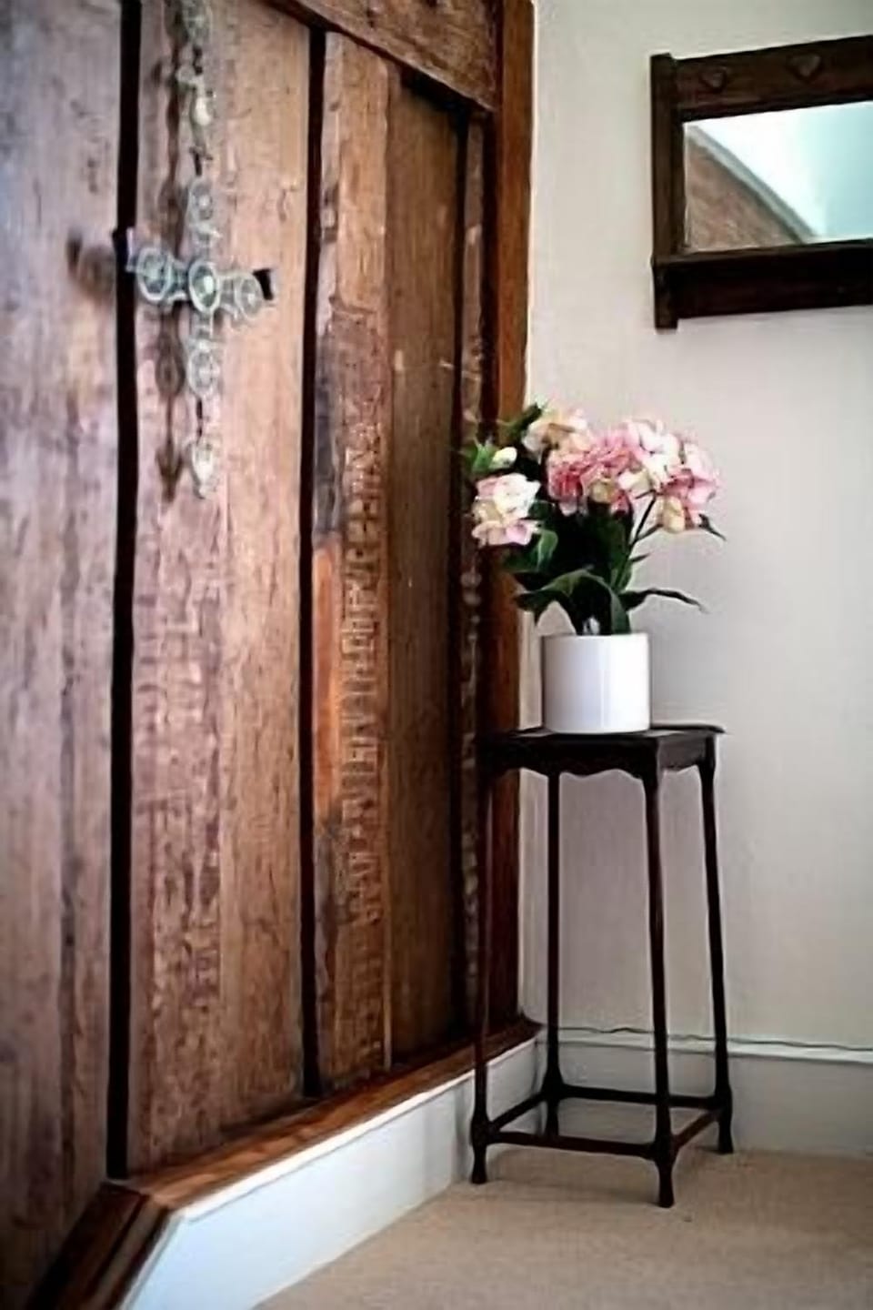 Antique Wood Panelling along the stairs