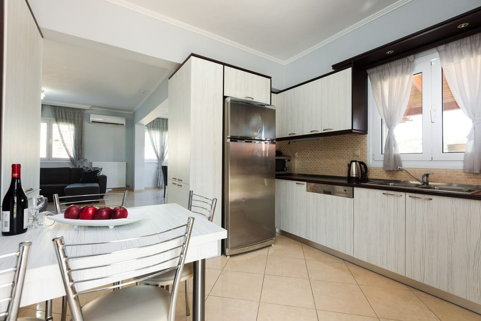 The kitchen is fully equipped.