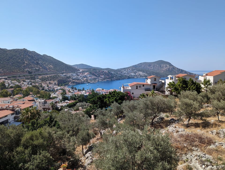 View from roof terrace to sea