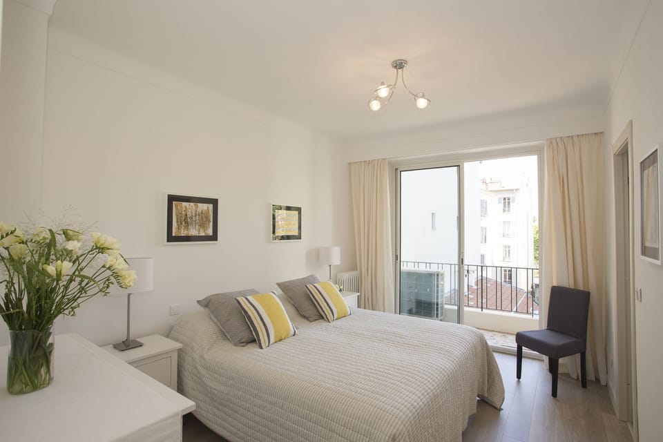 Master bedroom and balcony