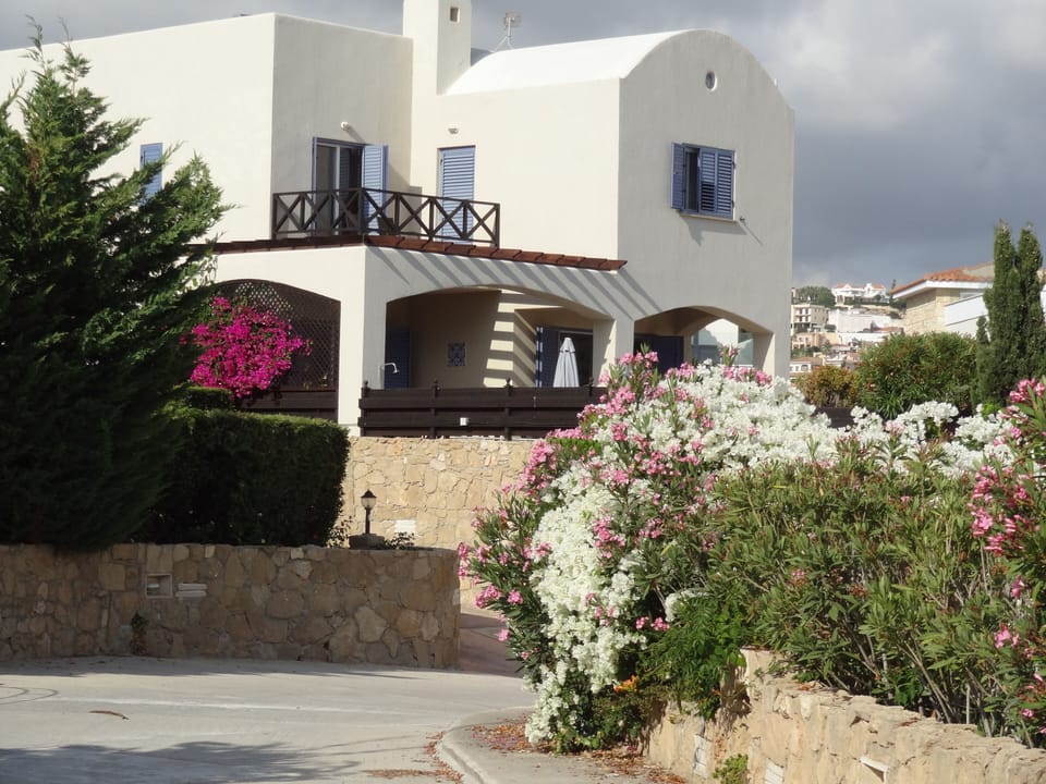 First floor balcony with views to the sea and mature gardens