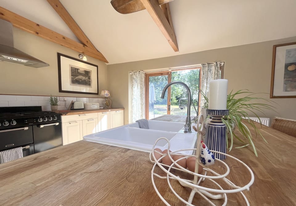 Kitchen through to garden