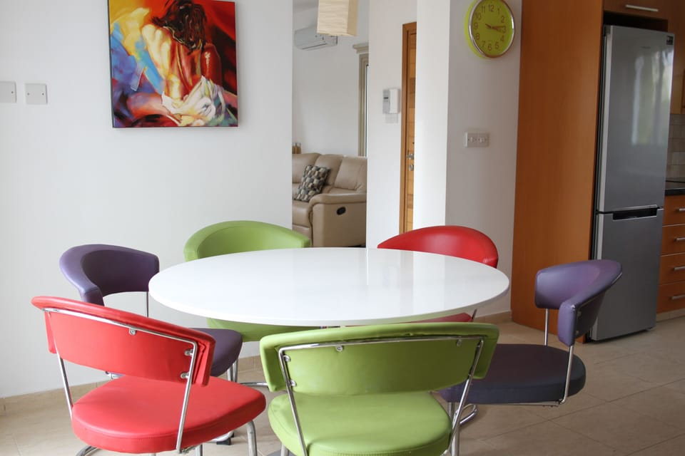 contemporary dining area