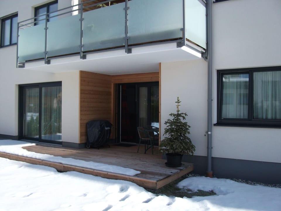 Patio in winter