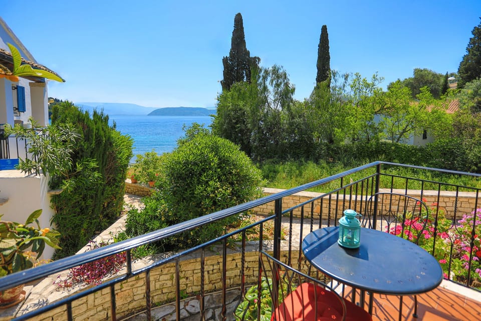 Balcony sea and countryside view