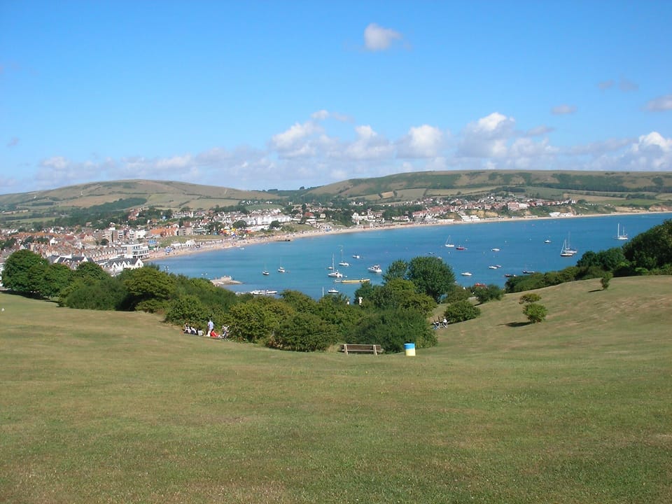 The top of the park.