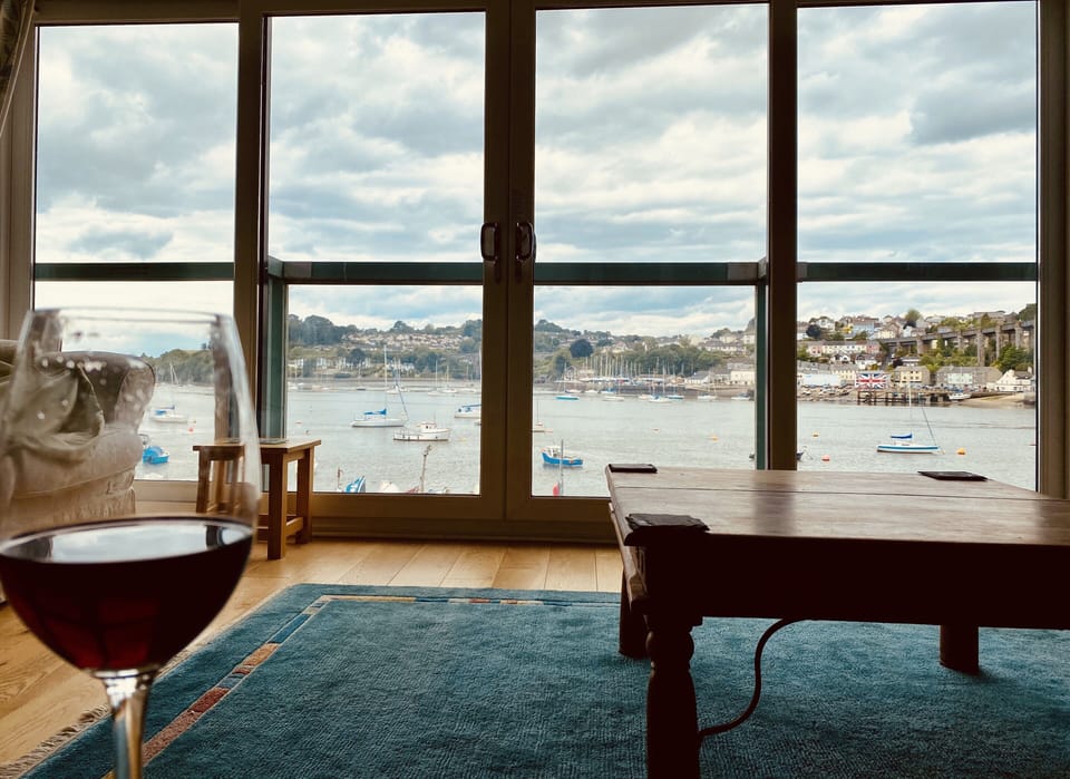 View from sitting area. 