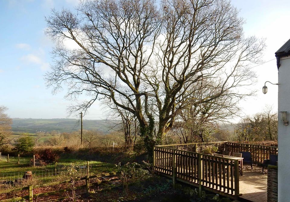 Winter view across the Blackdown Hills from our cottage.