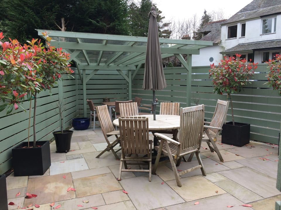 Enclosed very spacious  Patio with BBQ