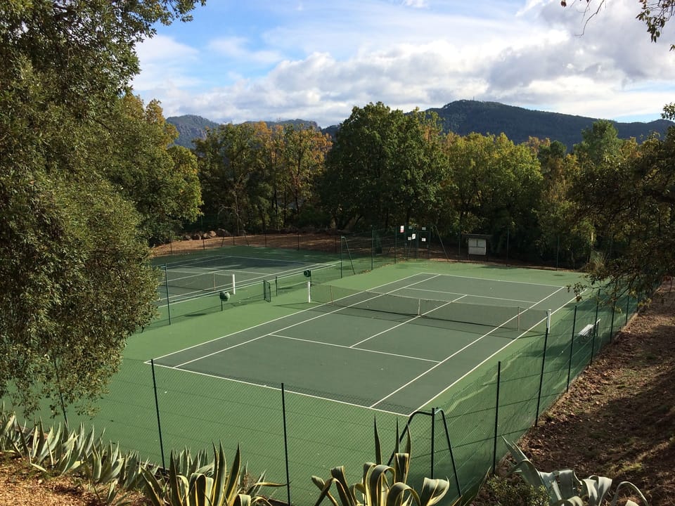 Free access to two private tennis courts should you feel active