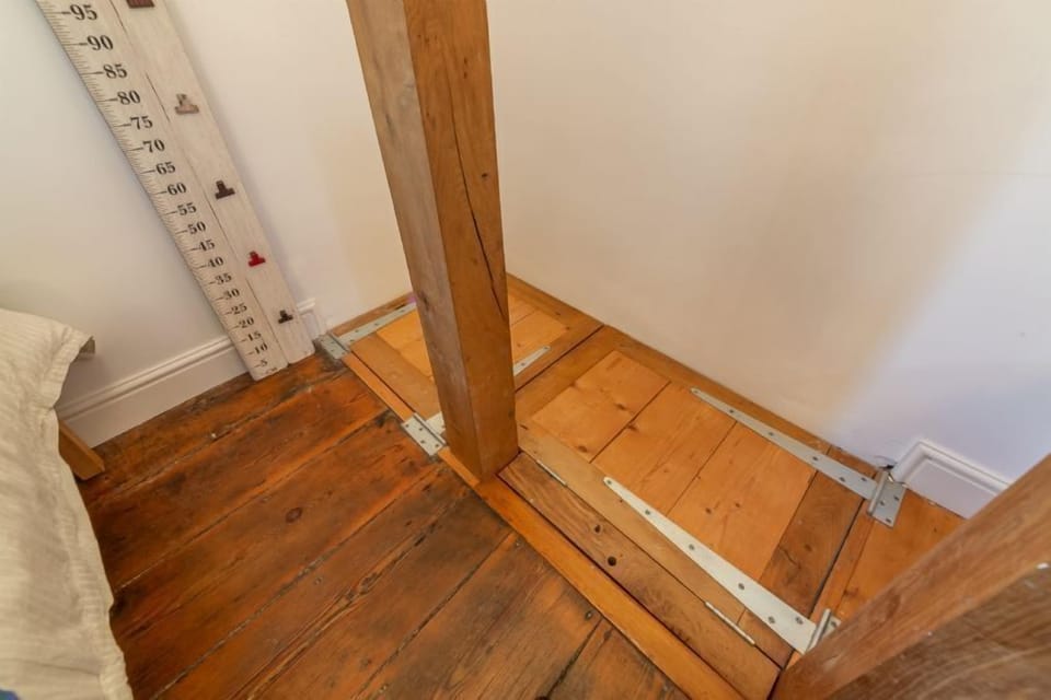 First floor: Bedroom three has clever hatches at the stairs for additional safety for young children