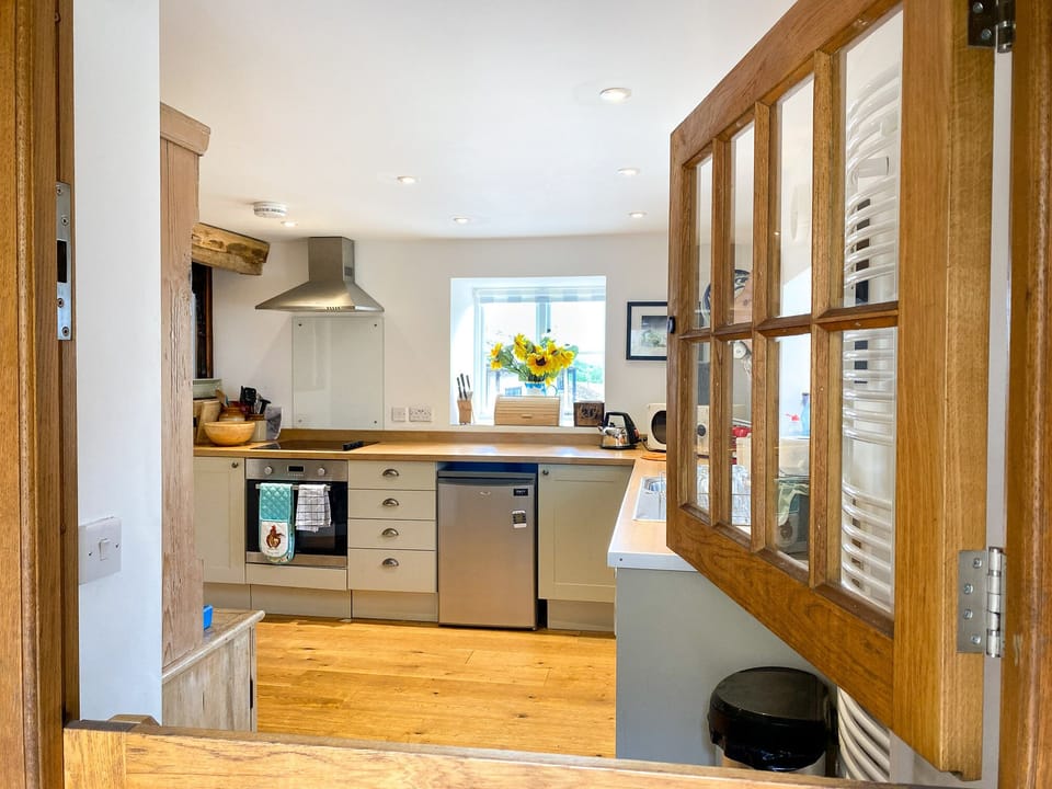 Stable door into kitchen