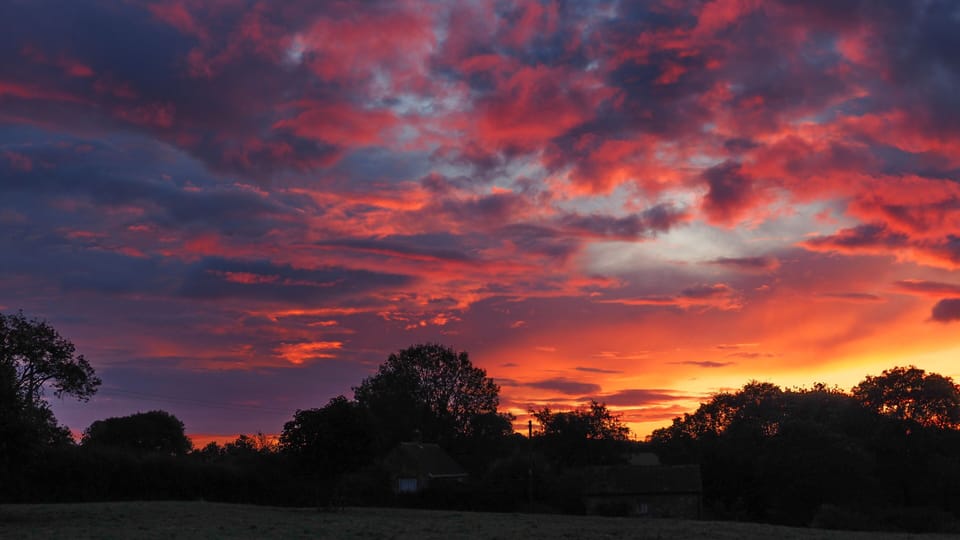 Sunrise from Cottage garden
