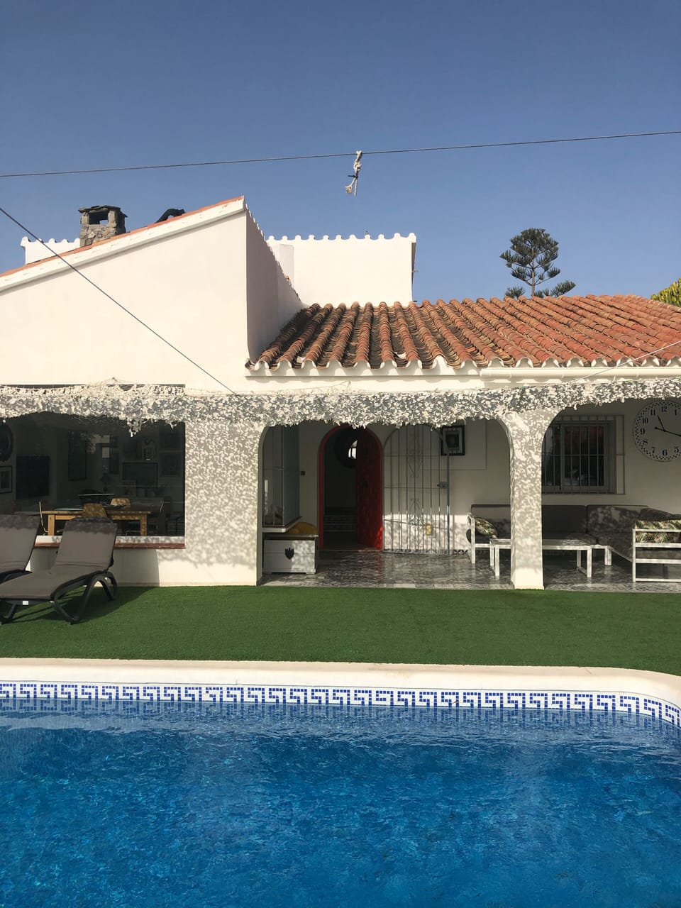 The fantastic area around the pool.Grab your towel and book and....CHILL!
