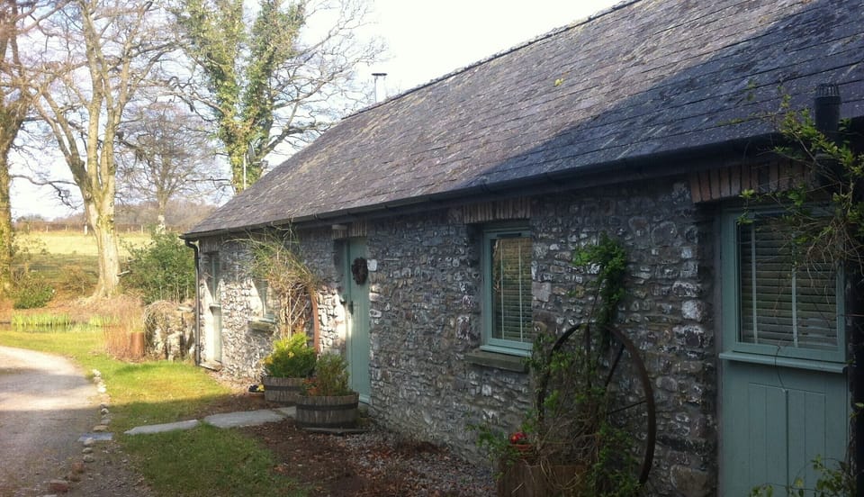 Spring sunshine on the cottage