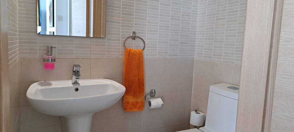 Ground floor bathroom with toilet and washbasin.