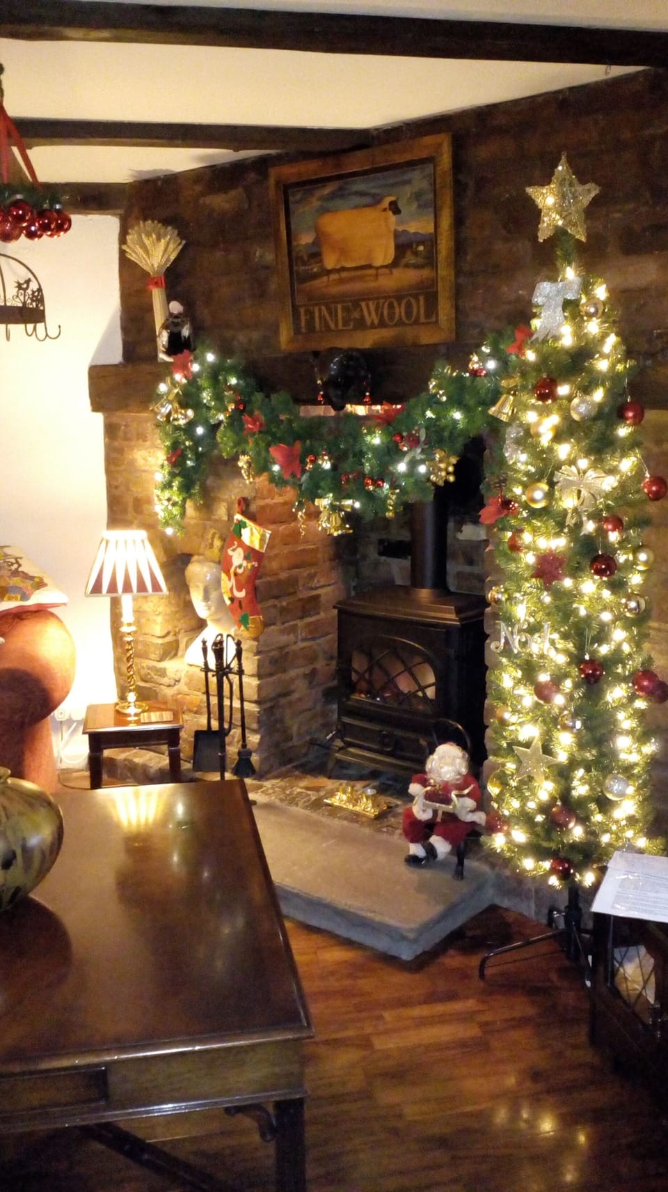 Yarn House, lounge, Christmas