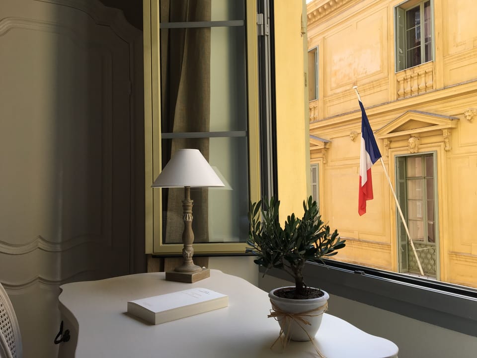 Bedroom 1 overlooks the Prefecture Palace