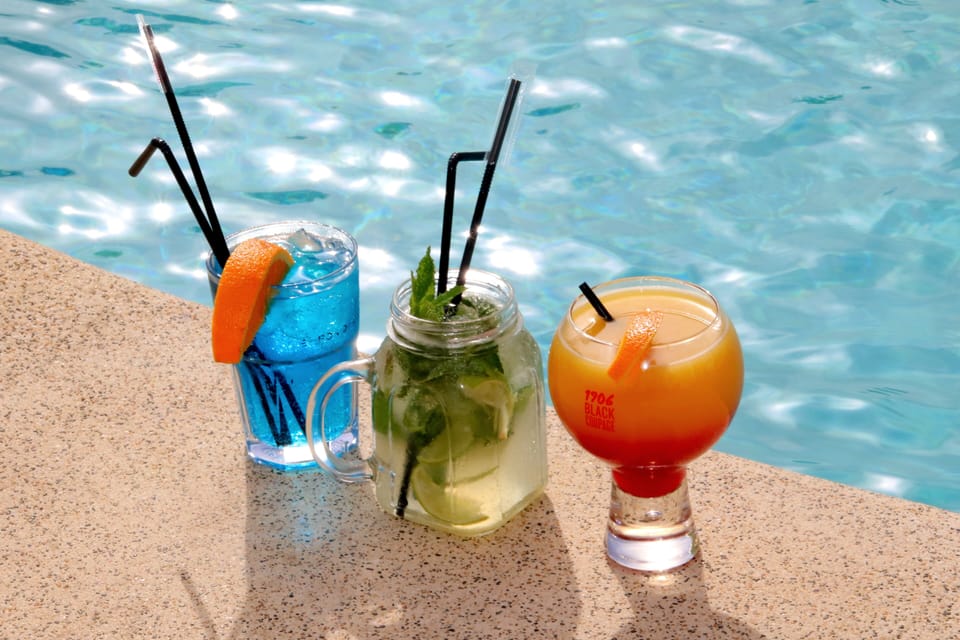 Poolside cocktails