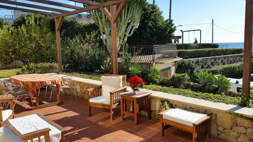 There is no shortage of space on the veranda.