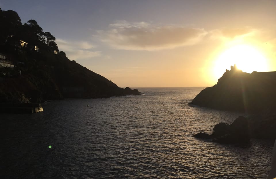 Sunset from the terrace.