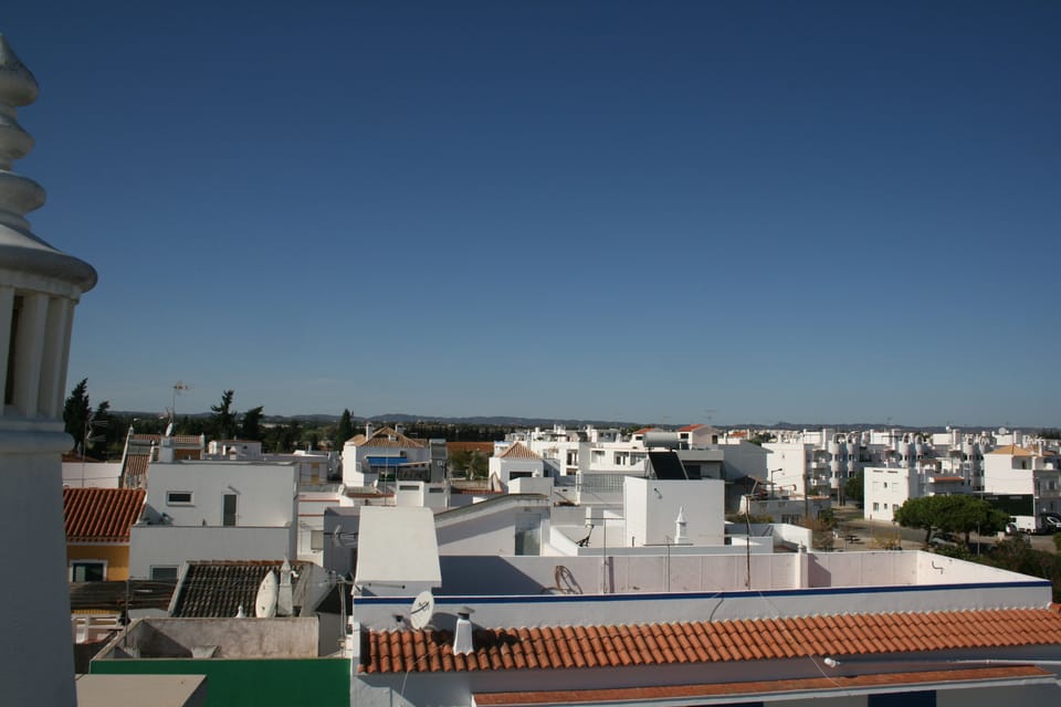 Picturesque Santa Luzia behind to the North.