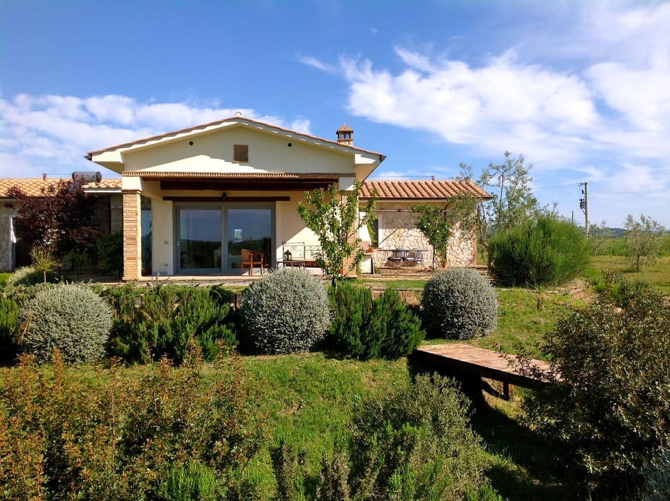 View of the house from the pool