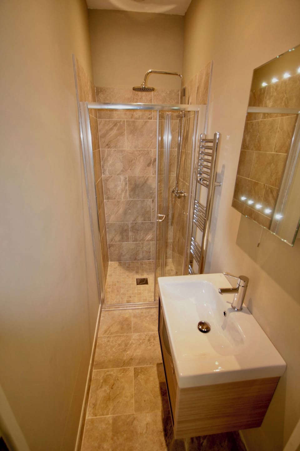 Both bedrooms have ensuite shower rooms